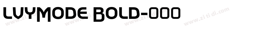 lvyMode Bold字体转换